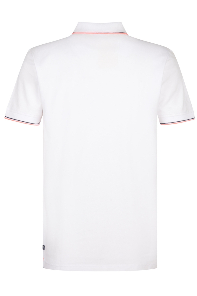POLO MET KORTE MOUWEN M ROS POL003 0000 Bright White